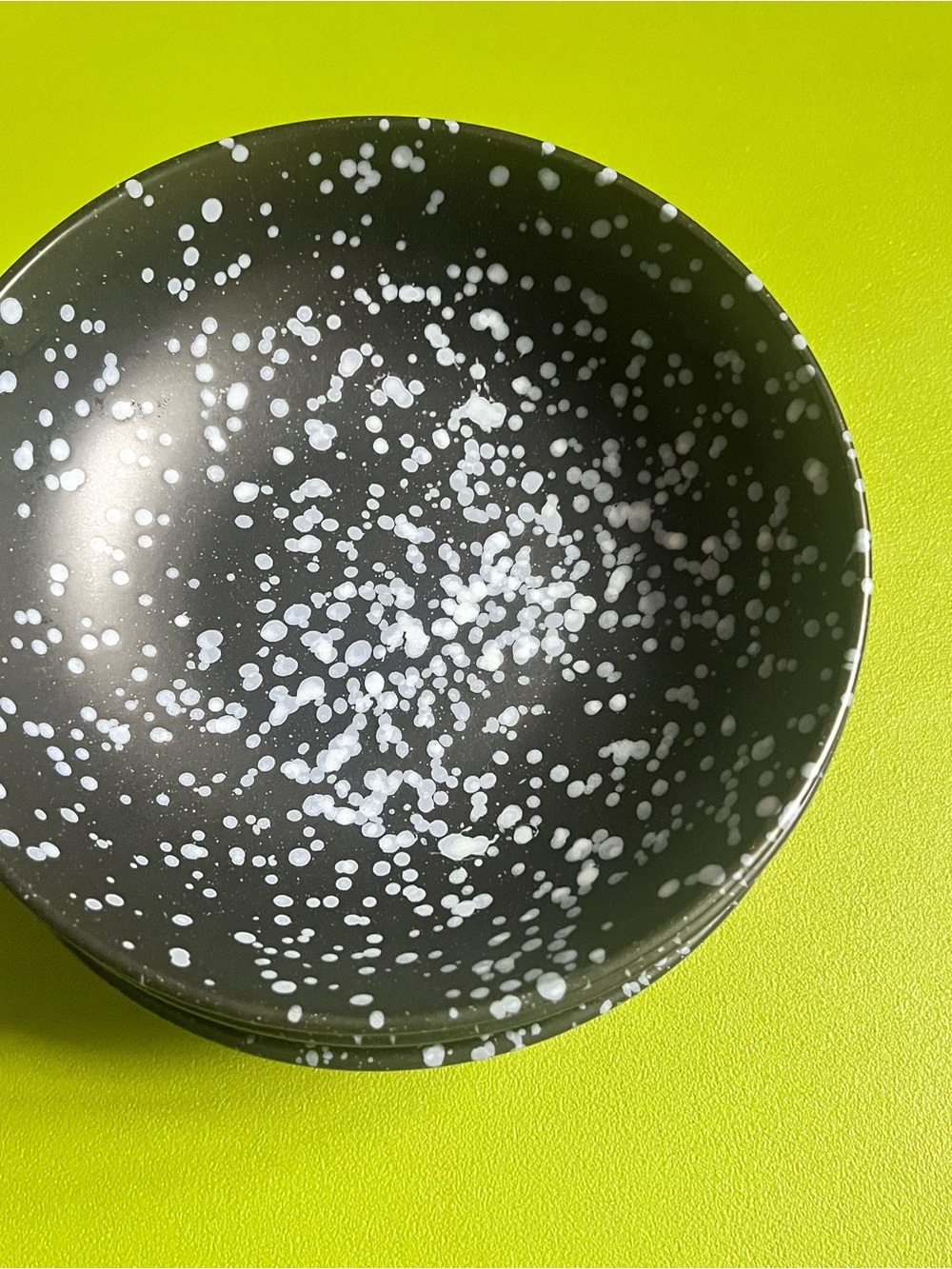 Black Speckled Ceramic Bowls (4) - Eaton Fine Dining